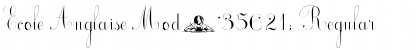 Ecole Anglaise Mod謥 Regular Font Ecole Anglaise Mod謥 Regular Font