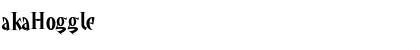 akaHoggle Regular Font akaHoggle Regular Font