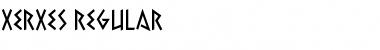 Xerxes Regular Font Xerxes Regular Font