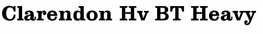 Clarendon Hv BT Heavy Font Clarendon Hv BT Heavy Font