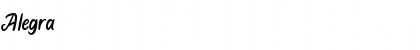 Alegra Regular Font Alegra Regular Font