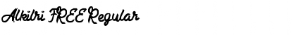 Alkilri FREE Regular Font Alkilri FREE Regular Font