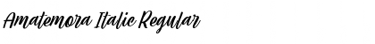 Amatemora Italic Regular Font Amatemora Italic Regular Font
