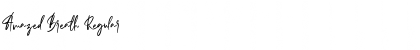 Amazed Breath Regular Font Amazed Breath Regular Font