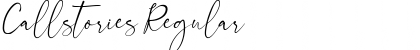Callstories Regular Font Callstories Regular Font