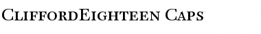 CliffordEighteen Regular Font CliffordEighteen Regular Font