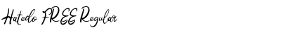 Hatedo FREE Regular Font Hatedo FREE Regular Font