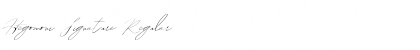 Hegomoni Signature Regular Font Hegomoni Signature Regular Font