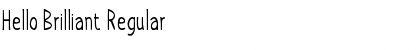 Hello Brilliant Regular Font Hello Brilliant Regular Font