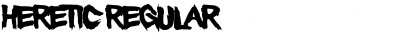 Heretic Regular Font Heretic Regular Font