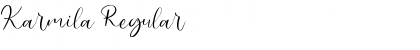 Karmila Regular Font Karmila Regular Font
