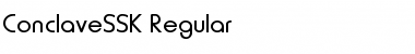 ConclaveSSK Regular Font ConclaveSSK Regular Font