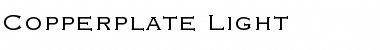 Copperplate Light Font Copperplate Light Font