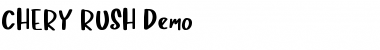 Chery Rush Demo Regular Font Chery Rush Demo Regular Font