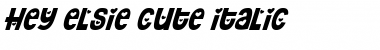 Hey Elsie Cute Regular Font Hey Elsie Cute Regular Font