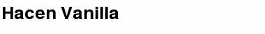 Hacen Vanilla Regular Font Hacen Vanilla Regular Font