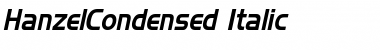 HanzelCondensed Italic Font HanzelCondensed Italic Font