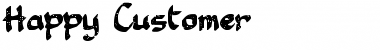 Happy Customer Regular Font Happy Customer Regular Font