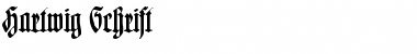 Hartwig-Schrift Regular Font Hartwig-Schrift Regular Font