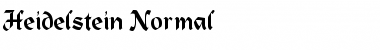 Heidelstein Normal Font Heidelstein Normal Font