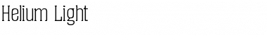 Helium-Light Regular Font Helium-Light Regular Font