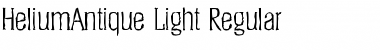 HeliumAntique-Light Regular Font HeliumAntique-Light Regular Font