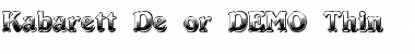 Kabarett Decor DEMO Thin Font Kabarett Decor DEMO Thin Font