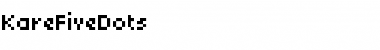 KareFiveDots Regular Font KareFiveDots Regular Font