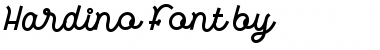 Hardino Regular Font Hardino Regular Font