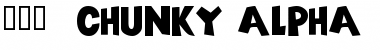 101! Chunky Alpha Regular Font 101! Chunky Alpha Regular Font