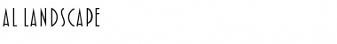 AL Landscape Regular Font AL Landscape Regular Font