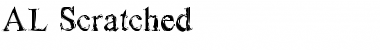 AL Scratched Regular Font AL Scratched Regular Font