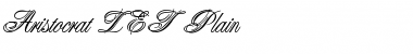Aristocrat LET Plain Font Aristocrat LET Plain Font