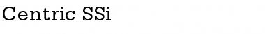 Centric SSi Regular Font Centric SSi Regular Font