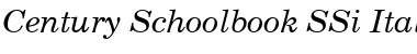 Century Schoolbook SSi Italic Font Century Schoolbook SSi Italic Font