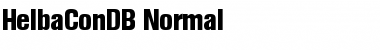 HelbaConDB Normal Font HelbaConDB Normal Font