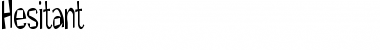 Hesitant Normal Font Hesitant Normal Font