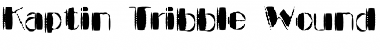 Kaptin Tribble Wound Regular Font Kaptin Tribble Wound Regular Font