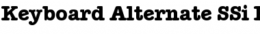 Keyboard Alternate SSi Bold Alternate Font Keyboard Alternate SSi Bold Alternate Font