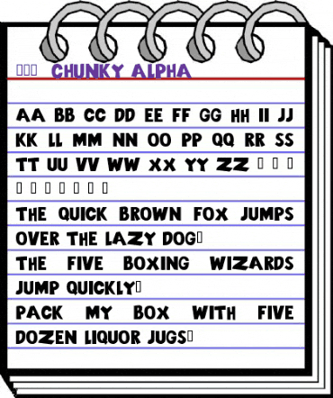 101! Chunky Alpha Regular animated font preview 101! Chunky Alpha Regular animated font preview