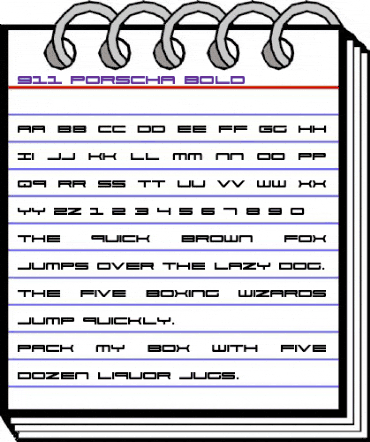 911 Porscha Bold Bold animated font preview 911 Porscha Bold Bold animated font preview