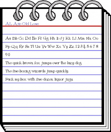 AL Age Old Love Regular animated font preview AL Age Old Love Regular animated font preview