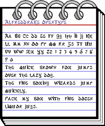 AlfredDrake Regular animated font preview AlfredDrake Regular animated font preview