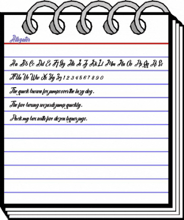 Alligator Alligator Font animated font preview Alligator Alligator Font animated font preview