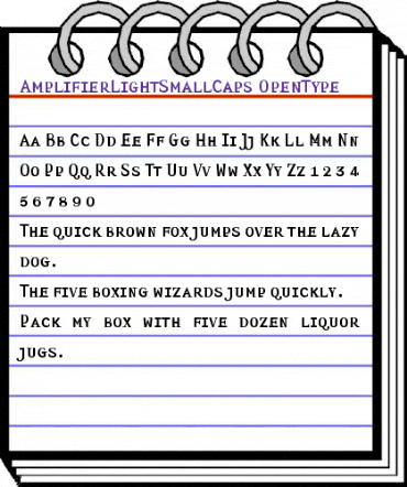 Amplifier LightSmallCaps animated font preview Amplifier LightSmallCaps animated font preview