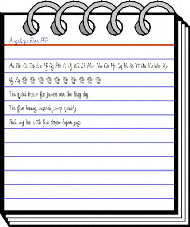 Angelique Rose FFP animated font preview Angelique Rose FFP animated font preview