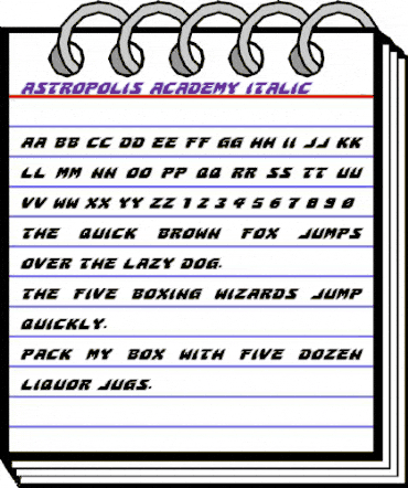 Astropolis Academy Italic Italic animated font preview Astropolis Academy Italic Italic animated font preview