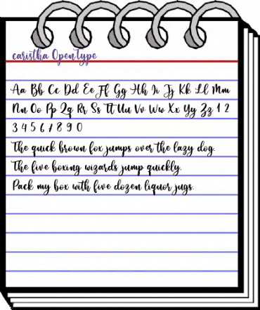 caristha Regular animated font preview caristha Regular animated font preview