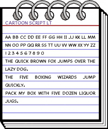 Cartoon Script LT Regular animated font preview Cartoon Script LT Regular animated font preview