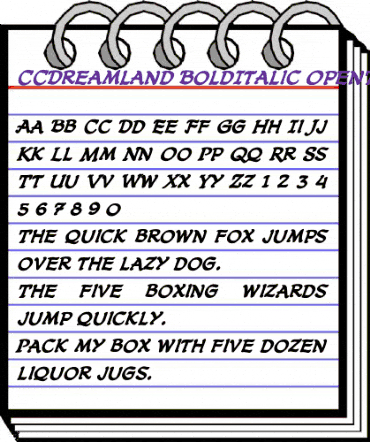 CCDreamland Regular animated font preview CCDreamland Regular animated font preview